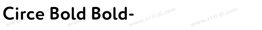 Circe Bold Bold字体转换